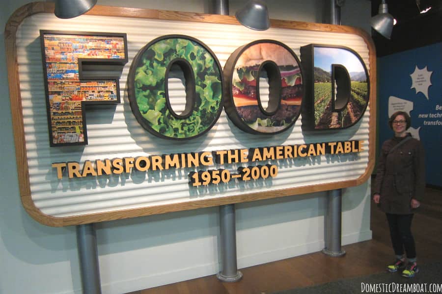 Food exhibit at american history museum