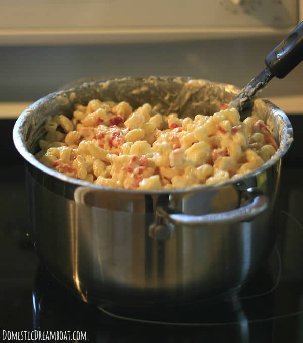 Lobster Mac and Cheese - In pot