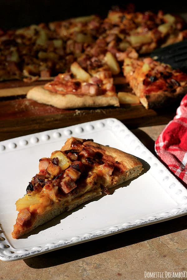 Smoky Hawaiian Pizza Slice