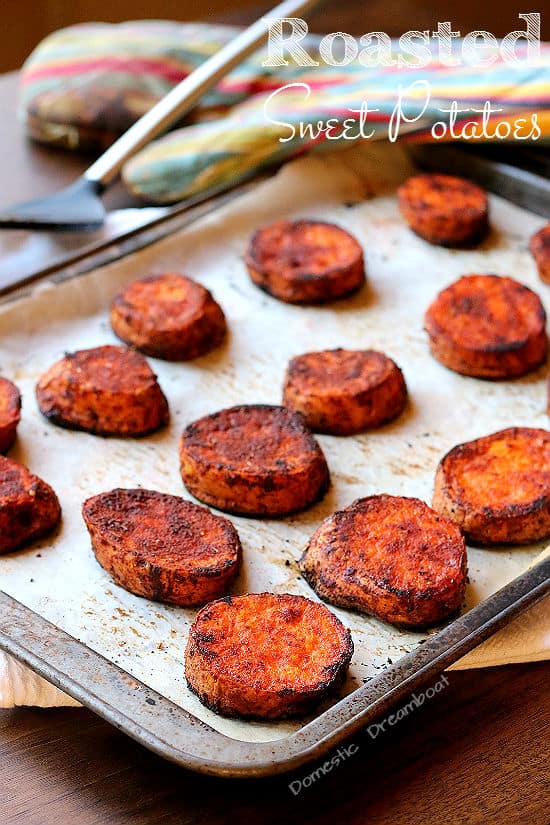 Roasted Sweet Potatoes with Barbecue Spices