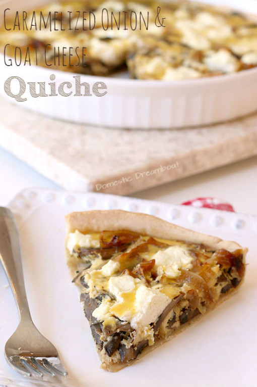 Caramelized Onion and Goat Cheese Quiche
