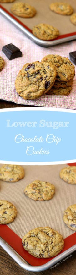 Lower Sugar Chocolate Chip Cookies - Naturally Sweetened