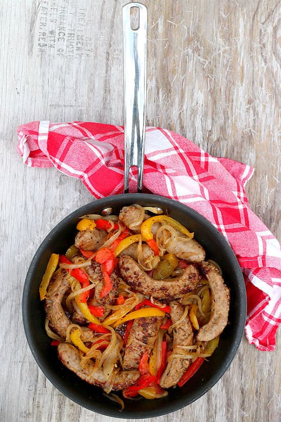Italian Sausage with Onions and Bell Peppers