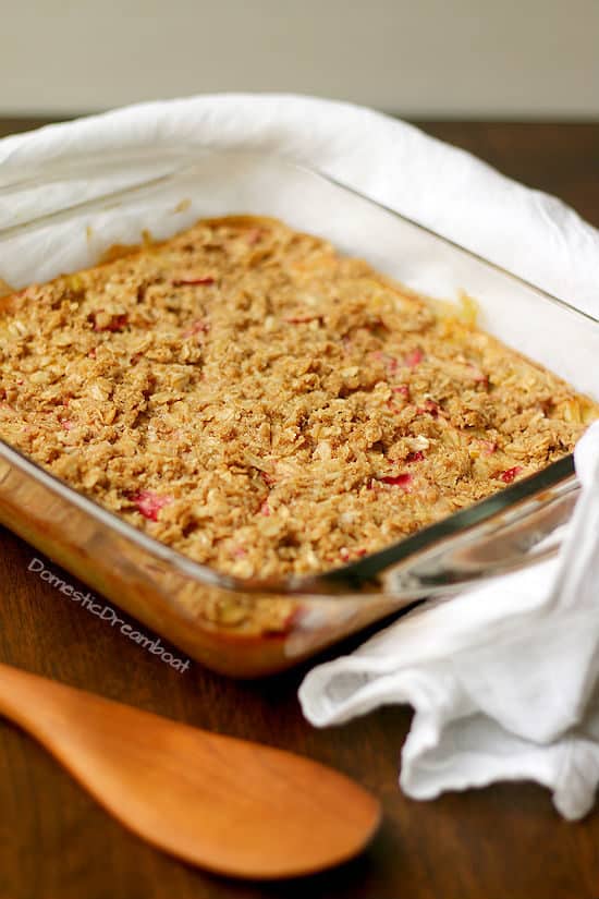 Old Fashioned Rhubarb Crisp