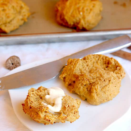 Sweet Potato Biscuits with butter cropped