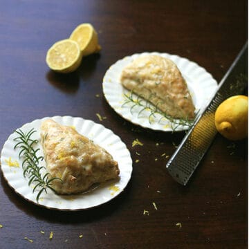 Whole wheat scones with lemon and rosemary DomesticDreamboat3