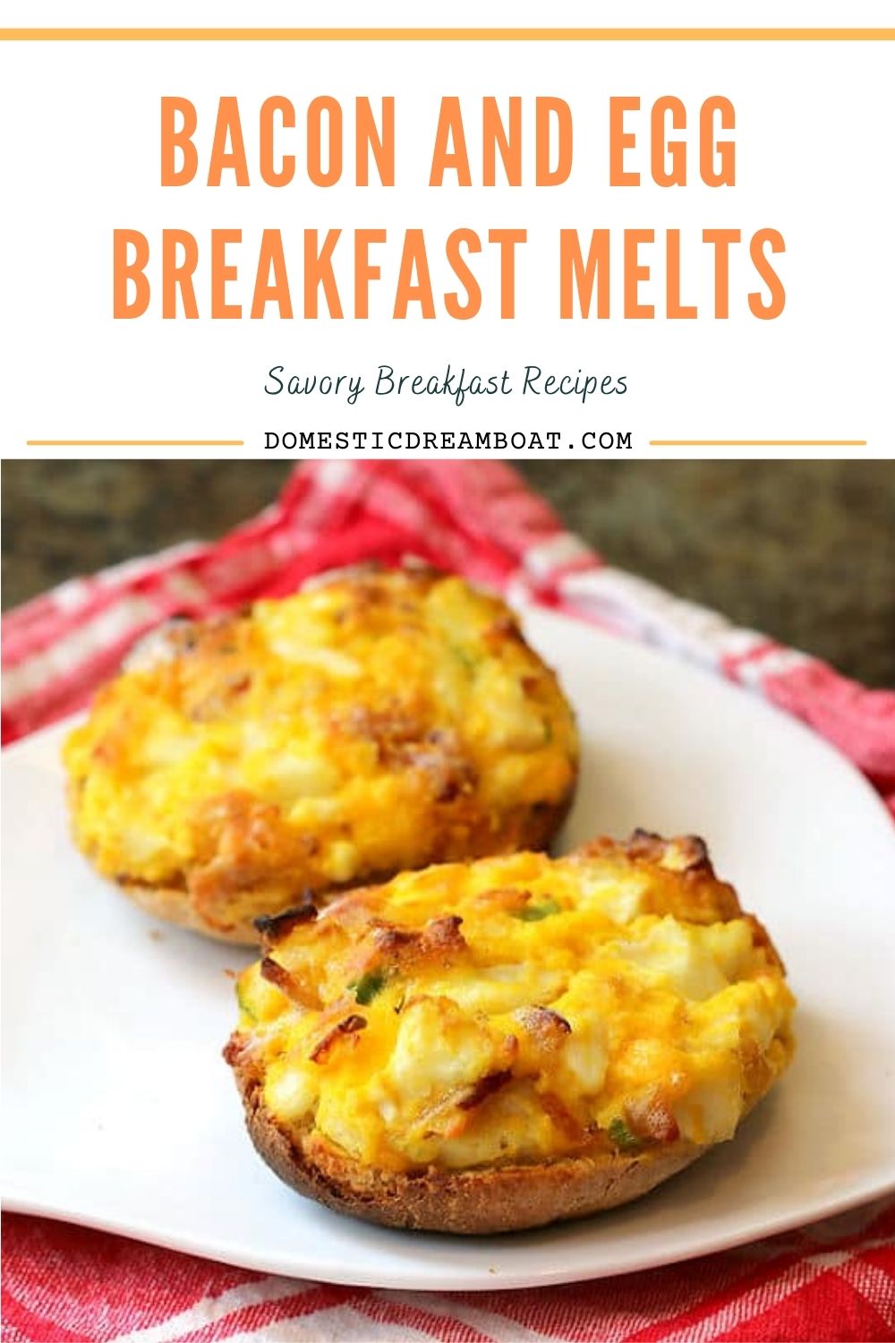 Bacon and Egg Breakfast Melts