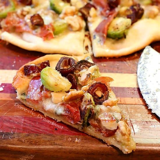 Roasted Brussels Sprouts and Prosciutto Pizza cropped 1