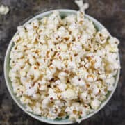 Anchovy Butter Popcorn with Chili Flakes - Domestic Dreamboat #glutenfree #vegetarian #popcorn #snack