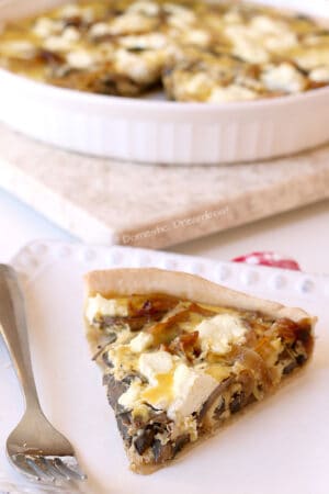 Caramelized Onion and Mushroom Quiche