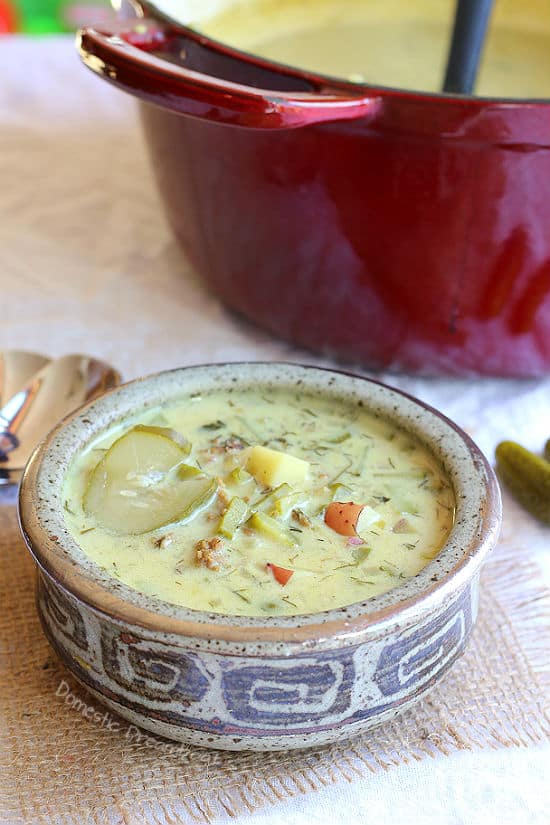 Cream of Dill Pickle Soup
