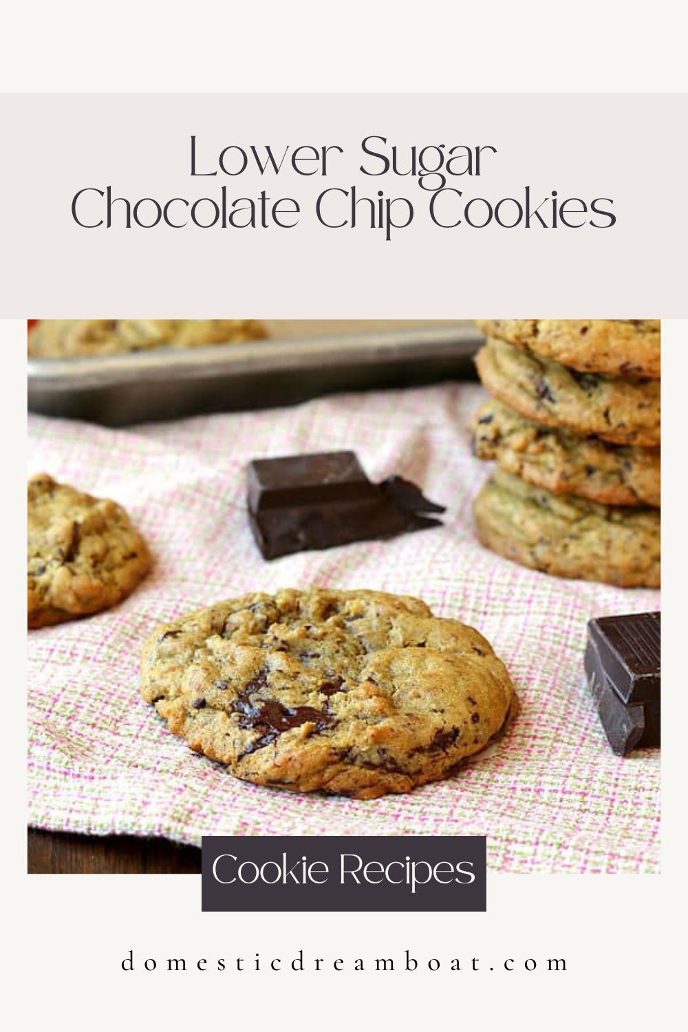 Lower Sugar Chocolate Chip Cookies 1
