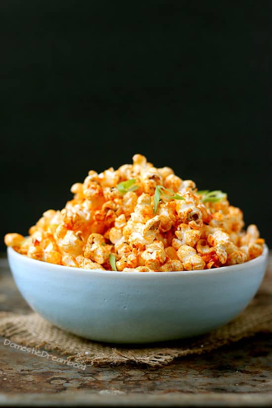 Spicy Gochujang Butter Popcorn - Domestic Dreamboat