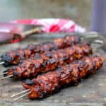 Barbecue Chicken Skewers with Homemade Barbecue Sauce