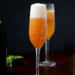 Simple Fresh Peach Bellini