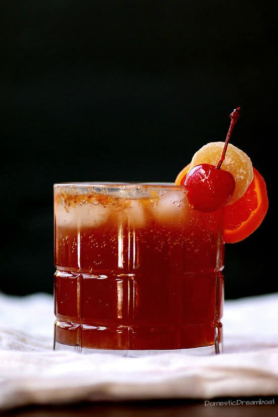 Gingered Brandy Old Fashioned