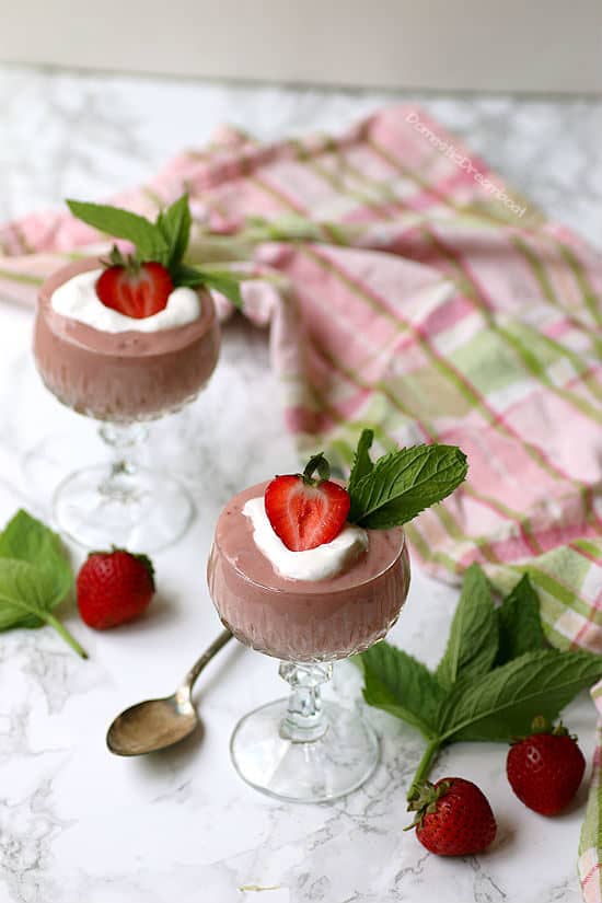 Fresh Strawberry Pudding