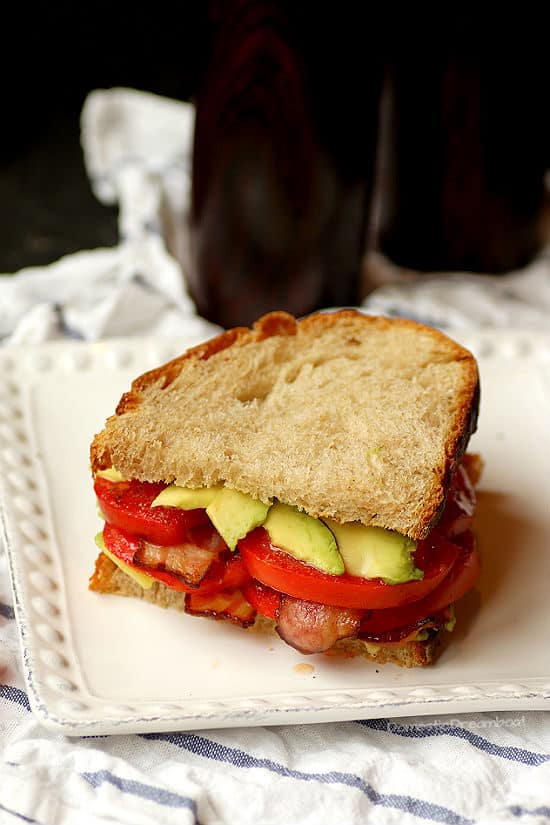 Bacon, Avocado, and Tomato Sandwich