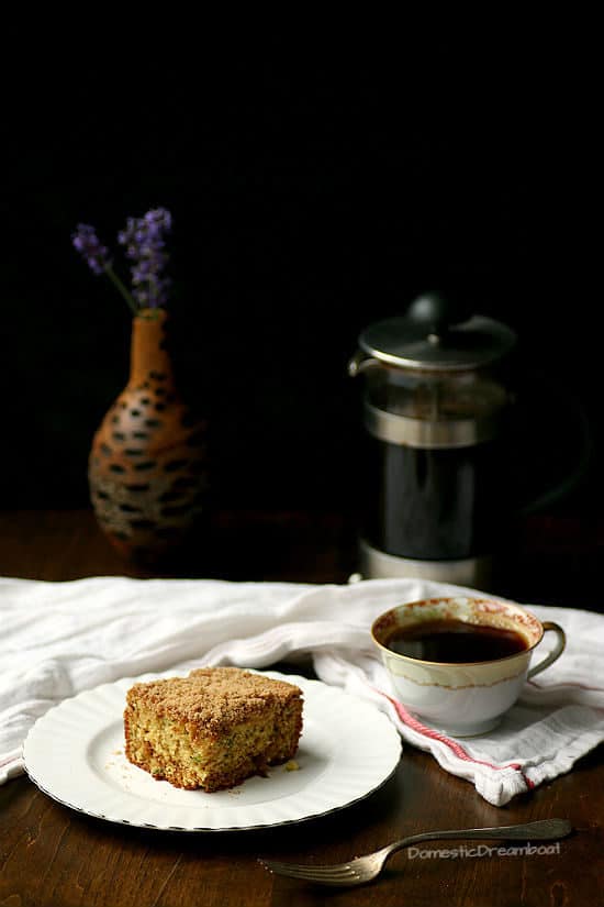 Cinnamon Sugar Zucchini Coffee Cake