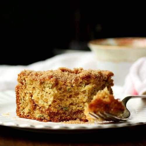 Cinnamon Sugar Zucchini Coffee Cake Domestic Dreamboat