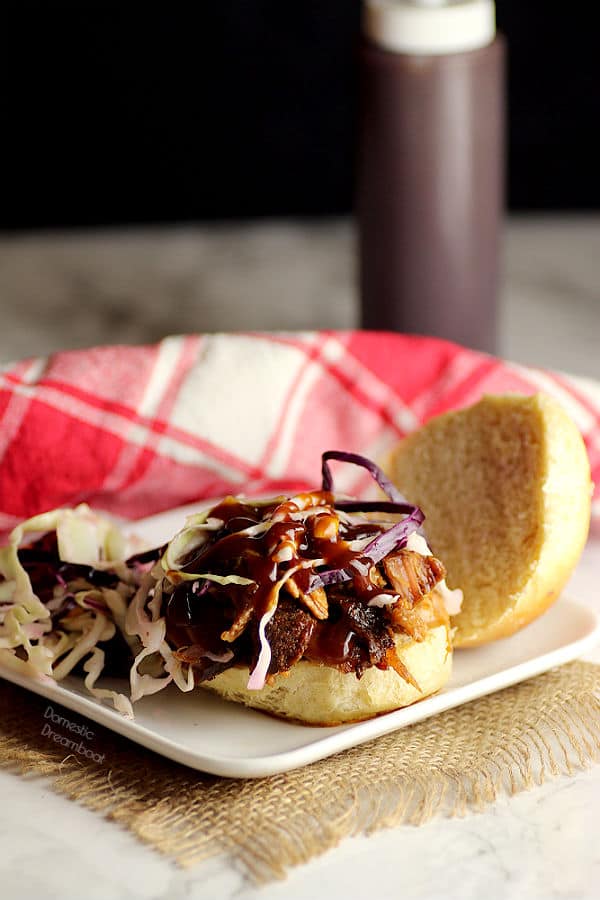 Oven Roasted Smoky Pulled Pork - Domestic Dreamboat #glutenfree #dairyfree