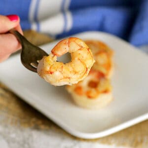Seared Shrimp on fork cropped