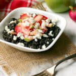 Braised Black Lentils with Lightly Pickled Apples and Radishes - Domestic Dreamboat #glutenfree #vegetarian #meatless #healthyeating