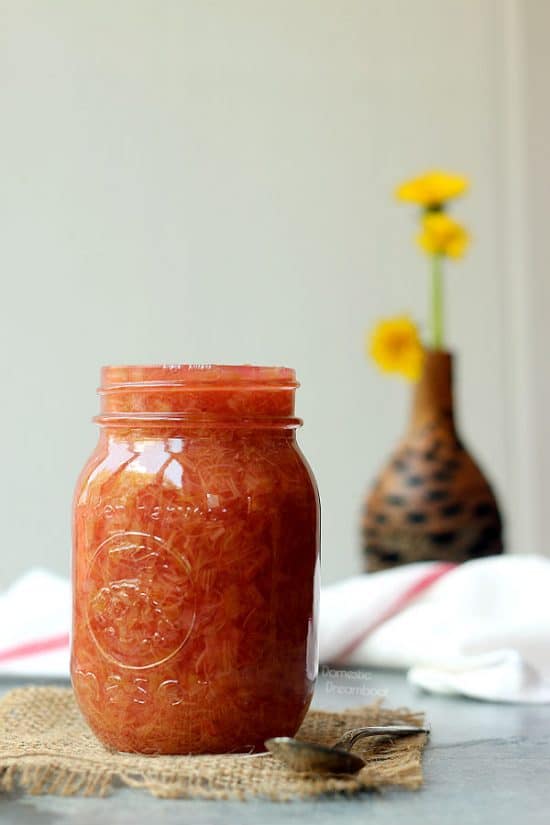 Rhubarb Compote & Easy Rhubarb Parfait Domestic Dreamboat
