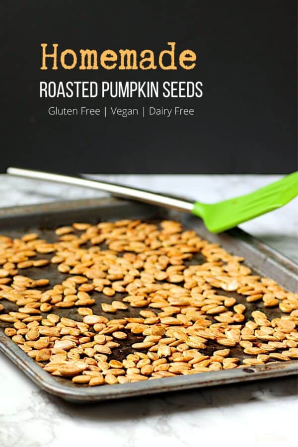 Homemade roasted pumpkin seeds