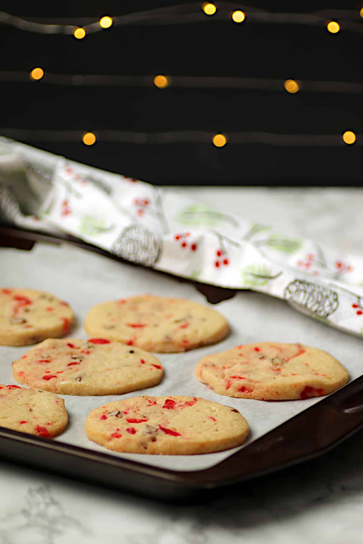 Cherry Pecan Icebox Cookies - Domestic Dreamboat