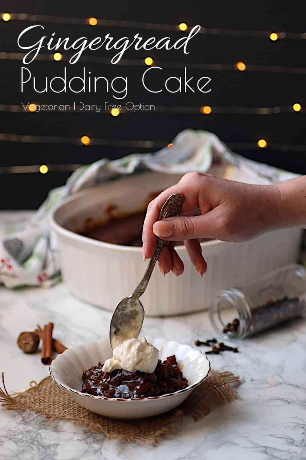 Slow Cooker Gingerbread Pudding Cake