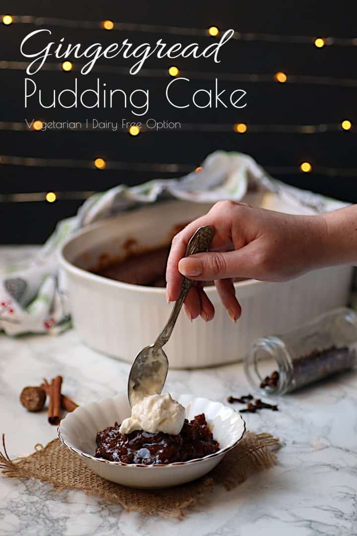 Slow Cooker Gingerbread Pudding Cake