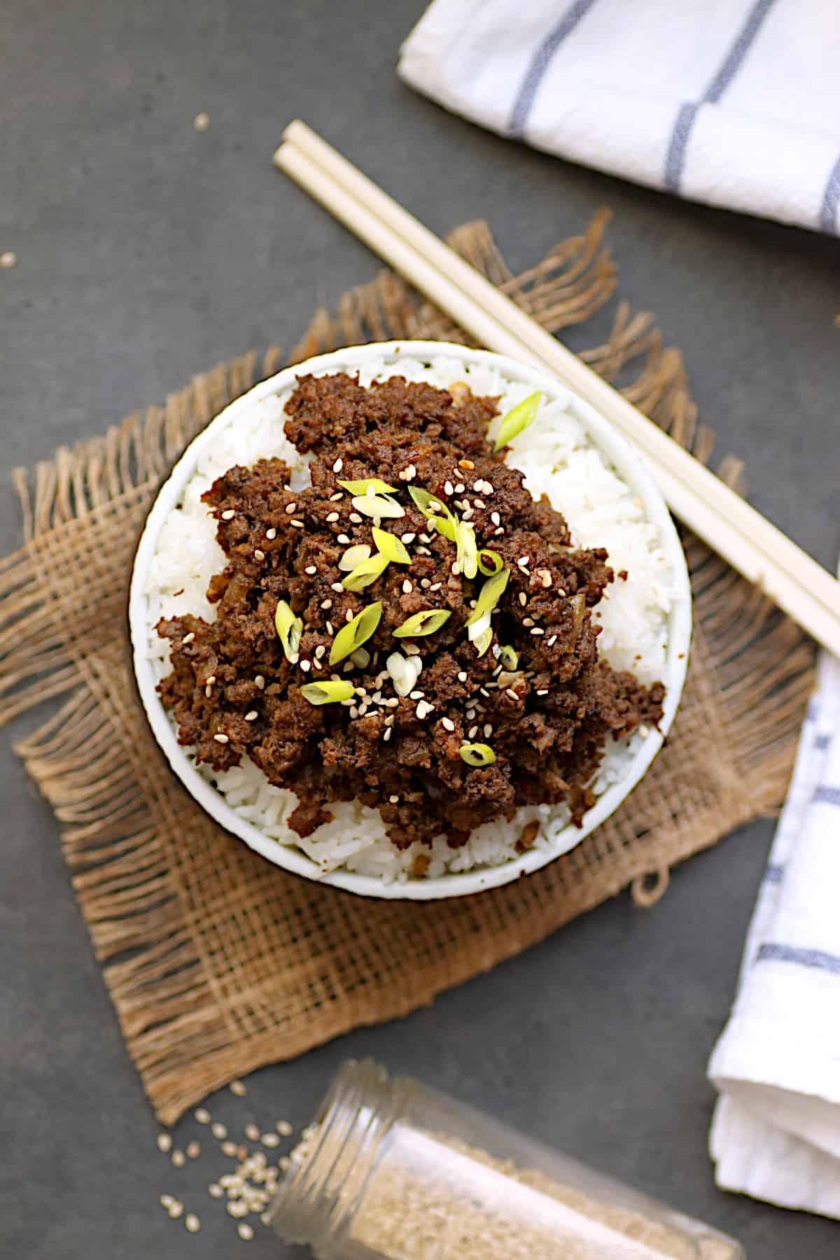 Quick and Easy Korean Beef and Mushroom Bowls Domestic Dreamboat