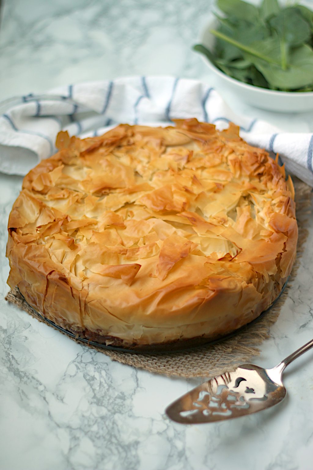 Spiced Meat Pie with Phyllo Crust Domestic Dreamboat