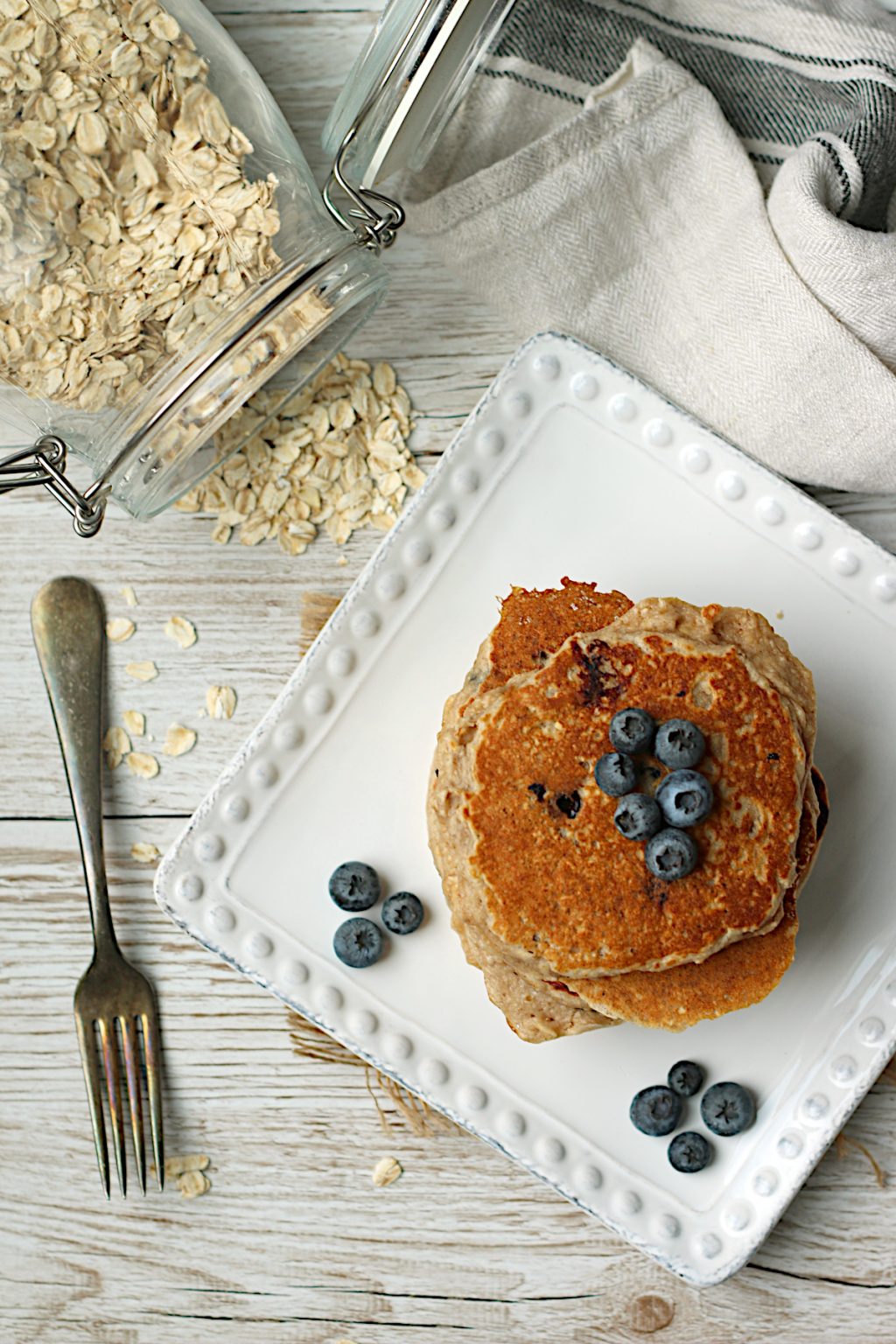 Blueberry Oatmeal Pancakes Domestic Dreamboat