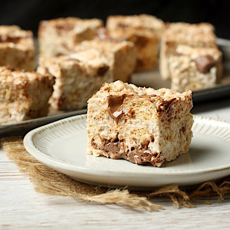 S'Mores Rice Krispie Squares Domestic Dreamboat