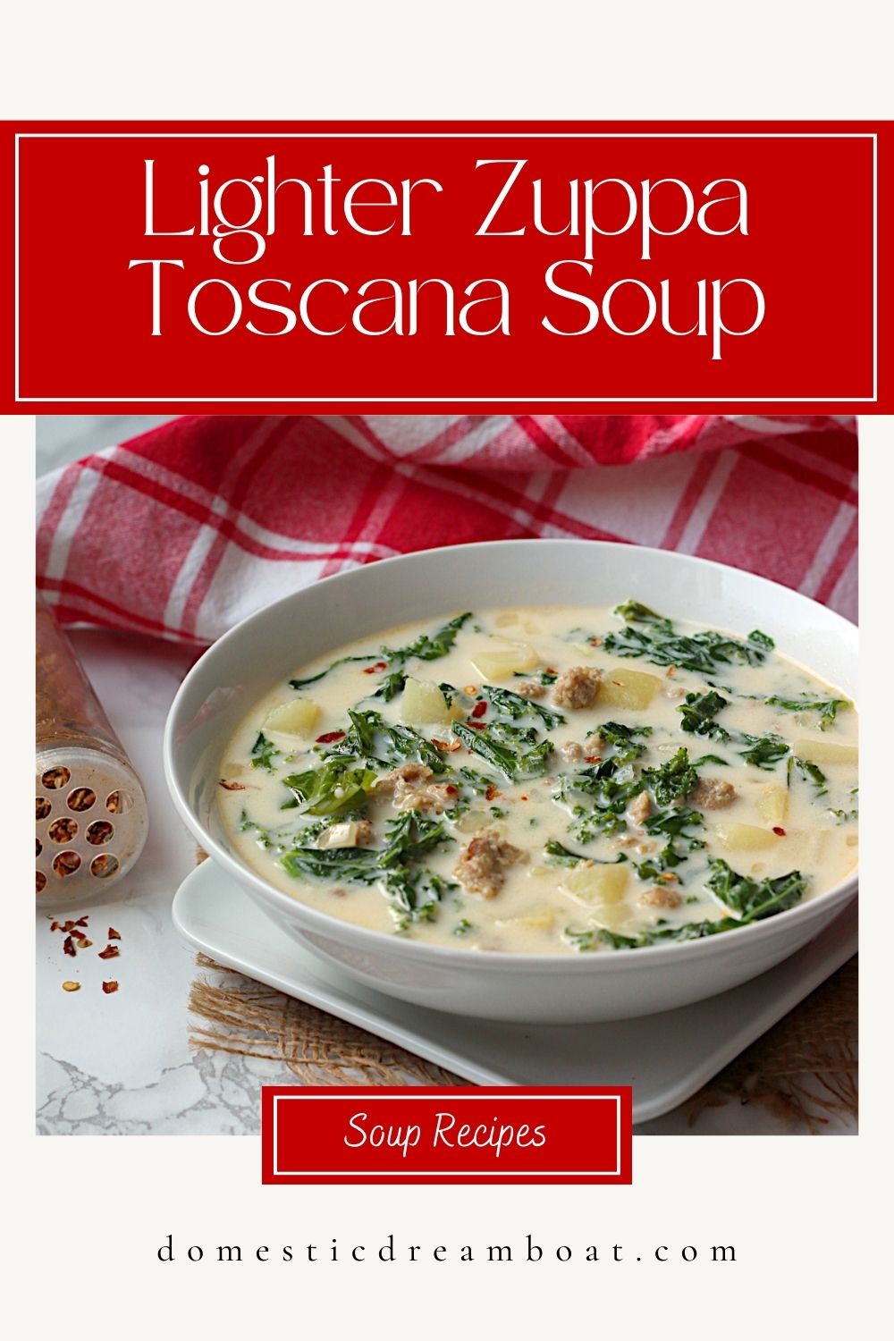 Lighter Zuppa Toscana Soup