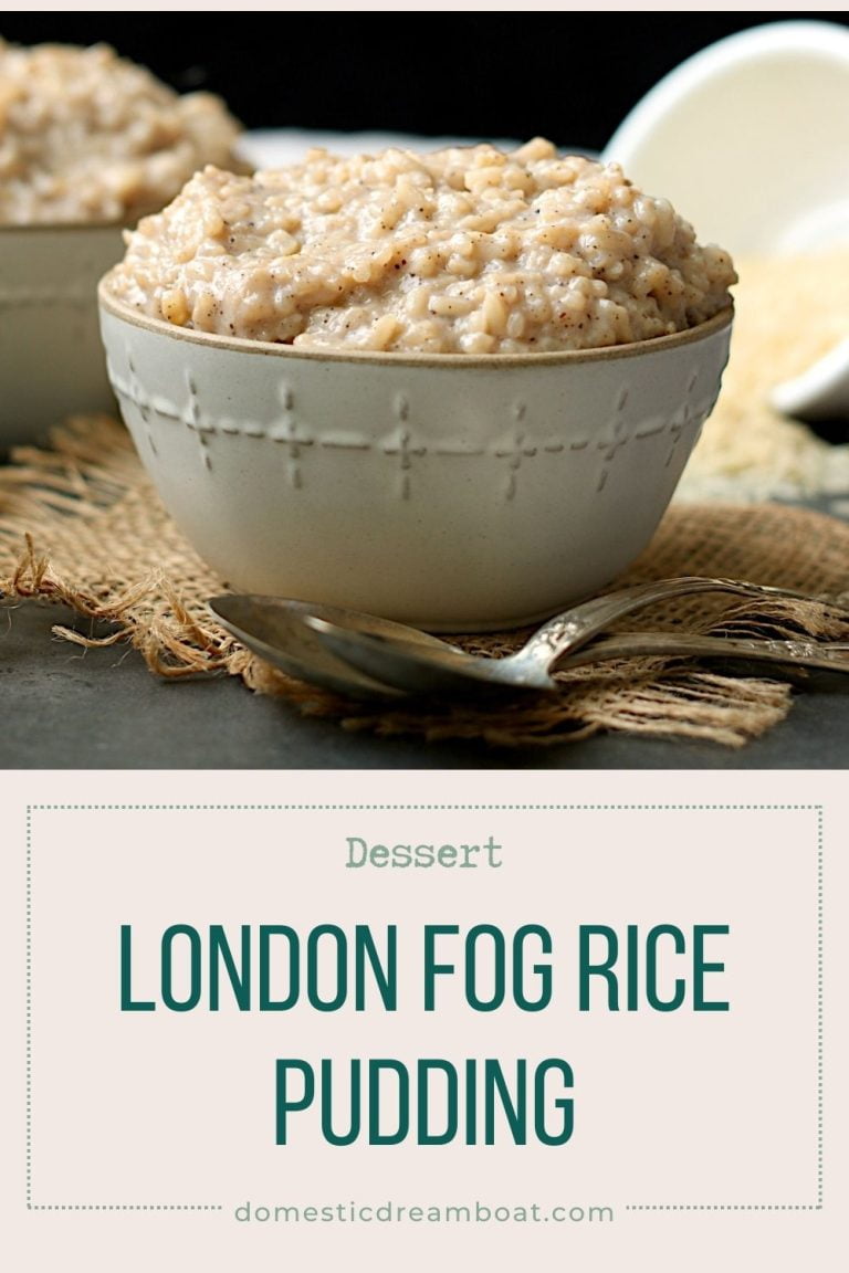 London Ropits Rice London Fog Rice Pudding - Domestic Dreamboat