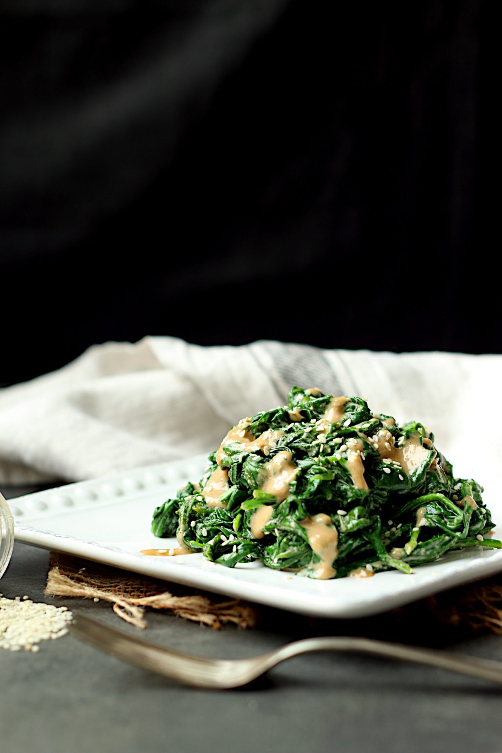 Spinach Gomae (Cooked Spinach with Sesame Dressing) Domestic Dreamboat