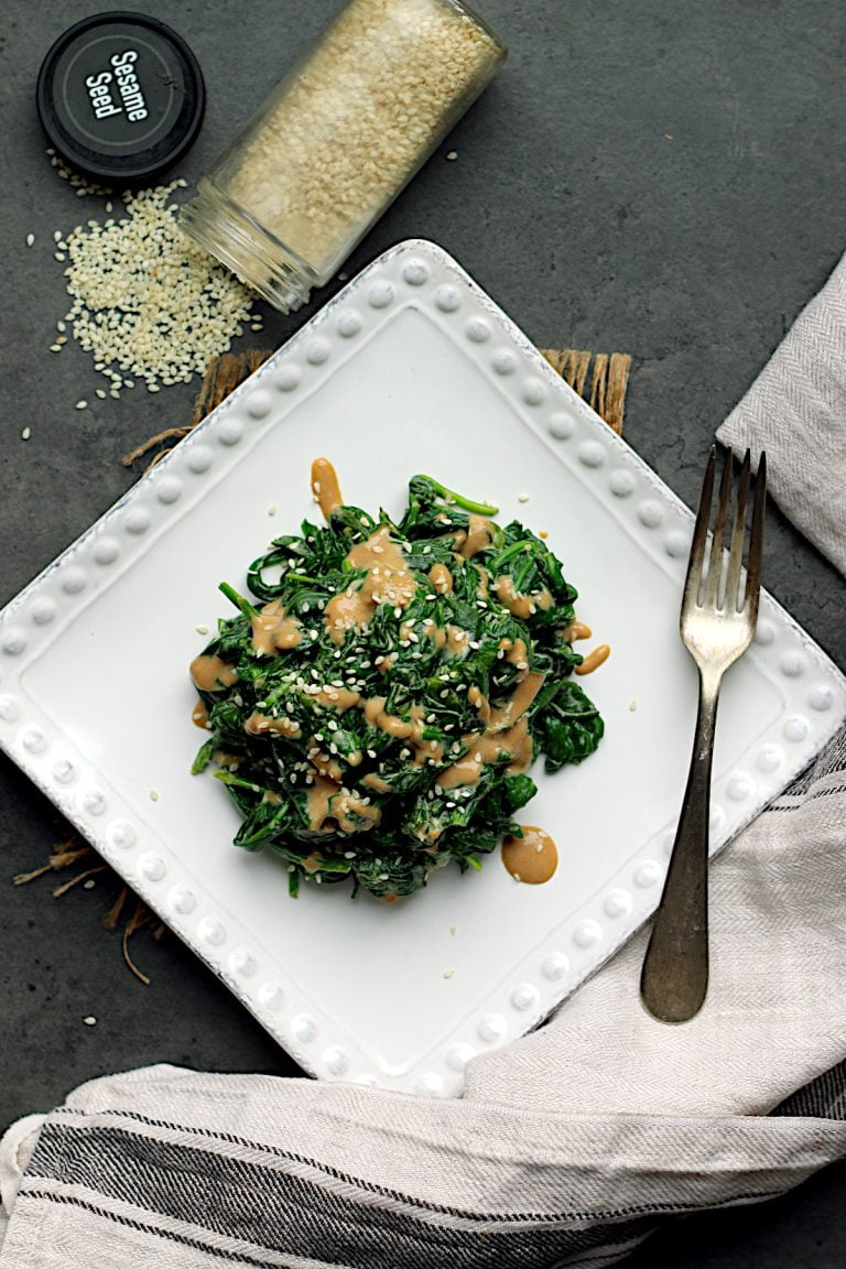 Spinach Gomae (Cooked Spinach with Sesame Dressing) Domestic Dreamboat