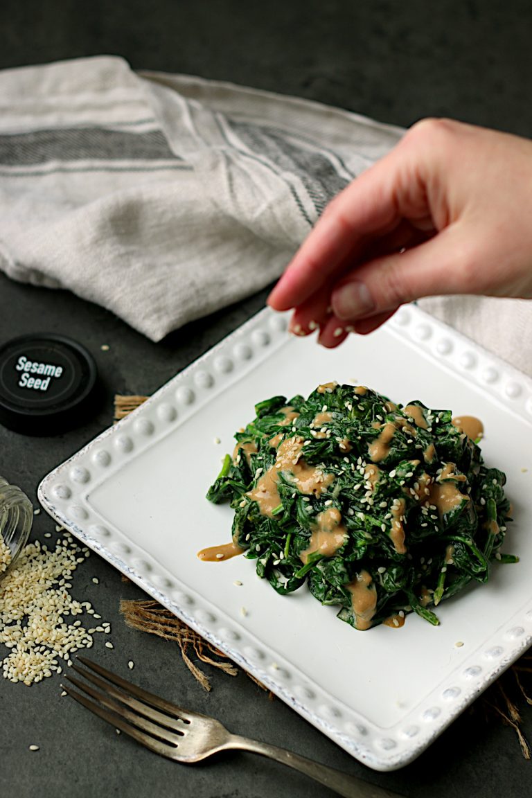 Spinach Gomae (Cooked Spinach with Sesame Dressing) Domestic Dreamboat