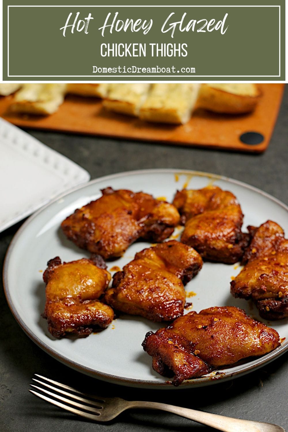 Hot Honey Glazed Chicken Thighs