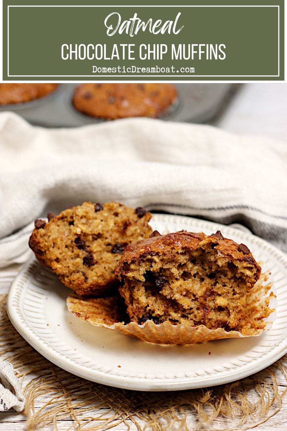 Oatmeal Chocolate Chip Muffins