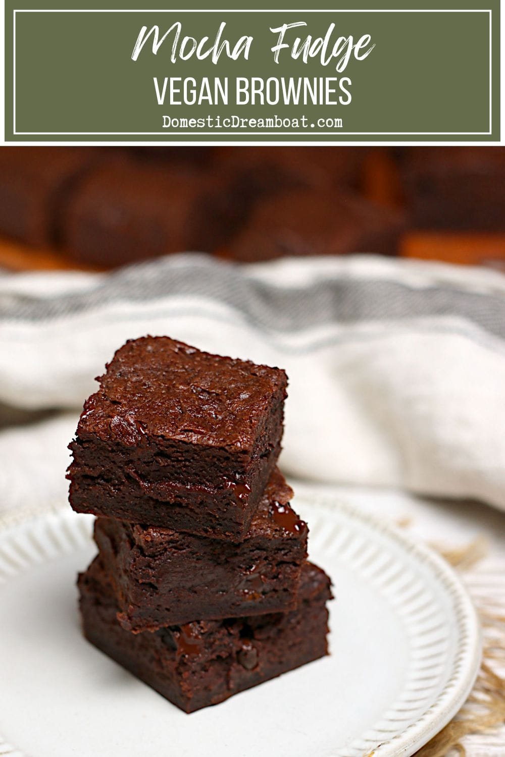 Mocha Fudge Vegan Brownies