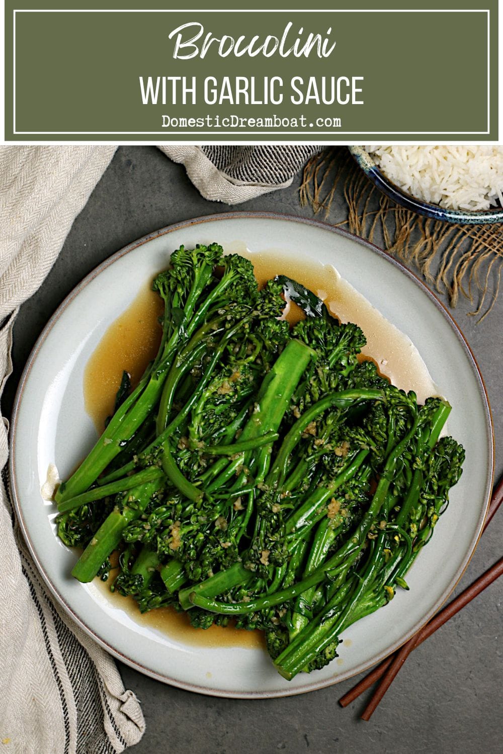 Broccolini with Garlic Sauce