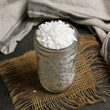 DIY Pearl Sugar in a glass jar.