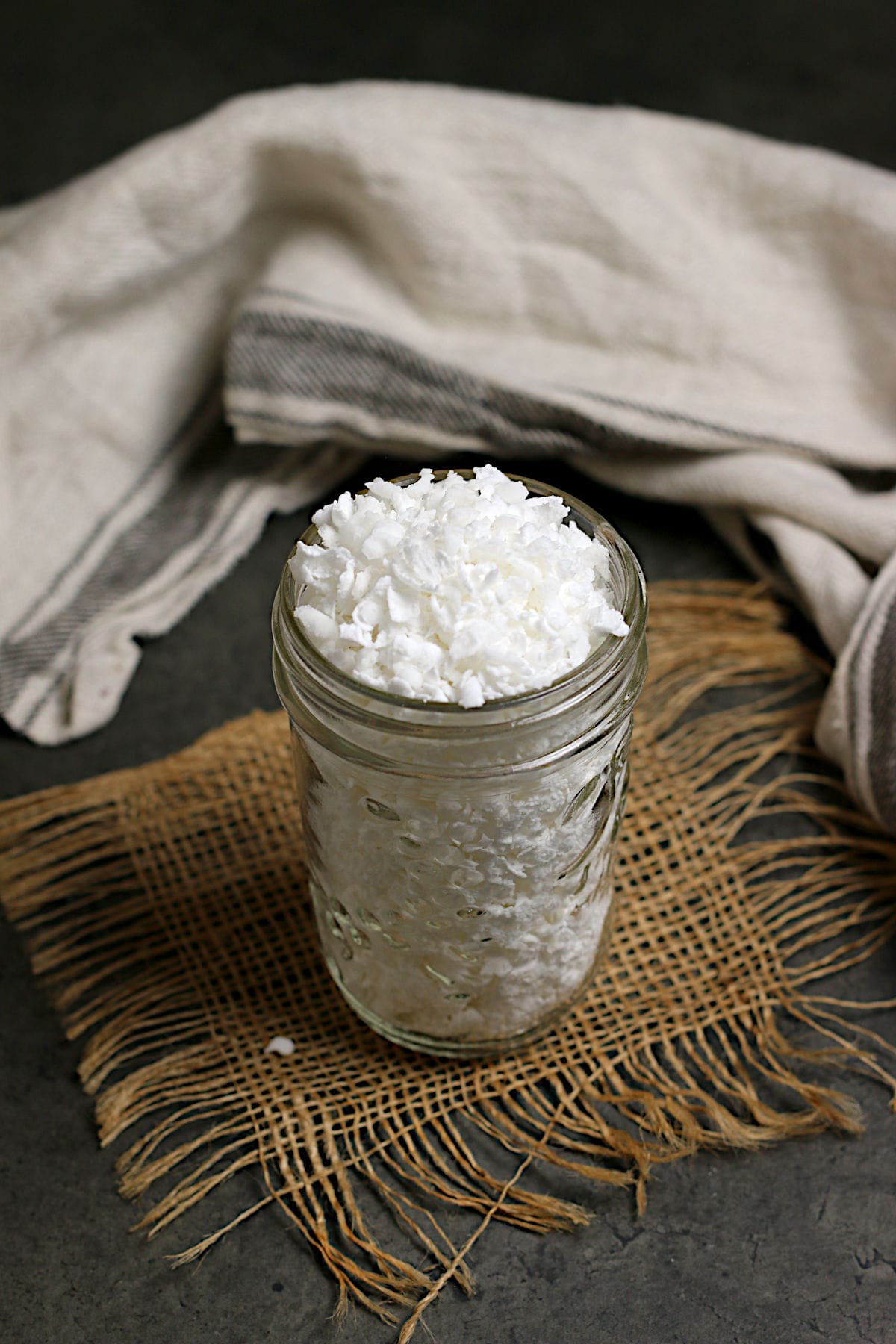 DIY Pearl Sugar DIY Pearl Sugar in a glass jar.