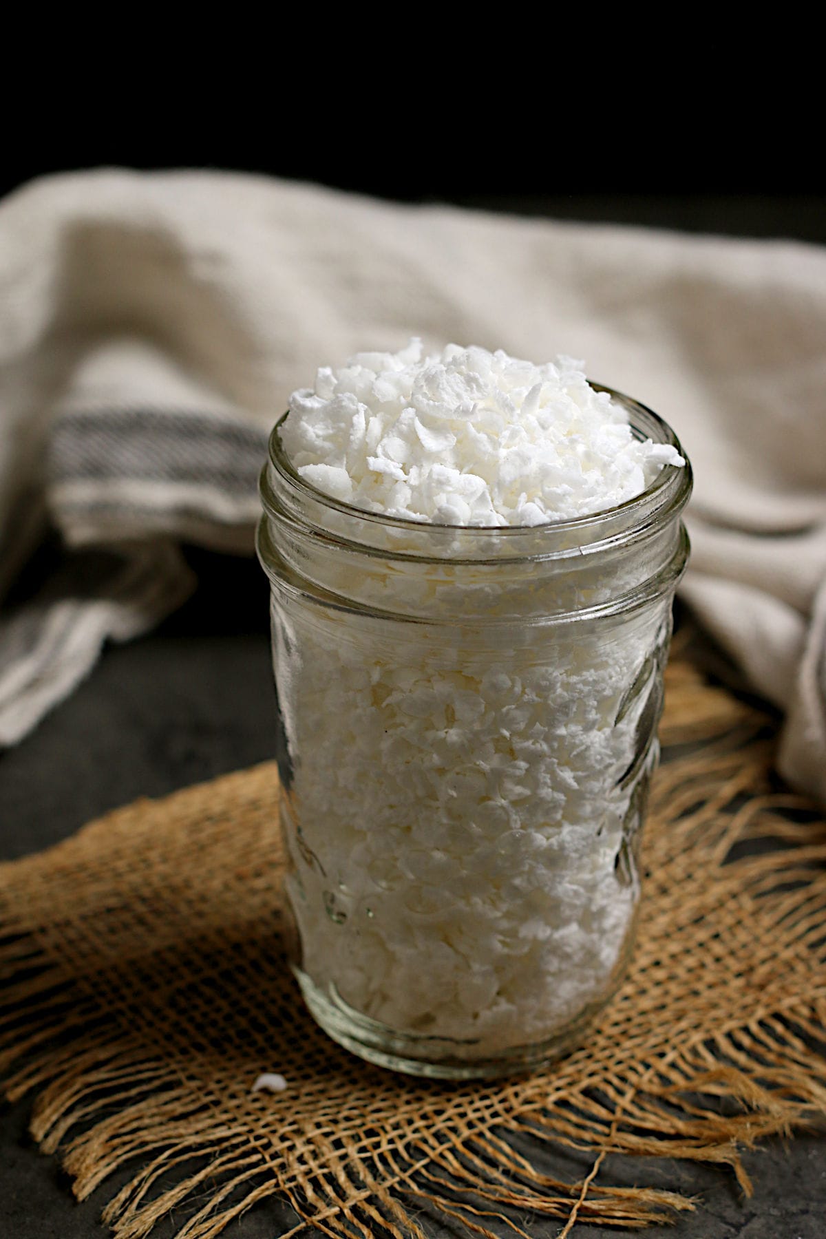 DIY Pearl Sugar DIY Pearl Sugar in a glass jar.