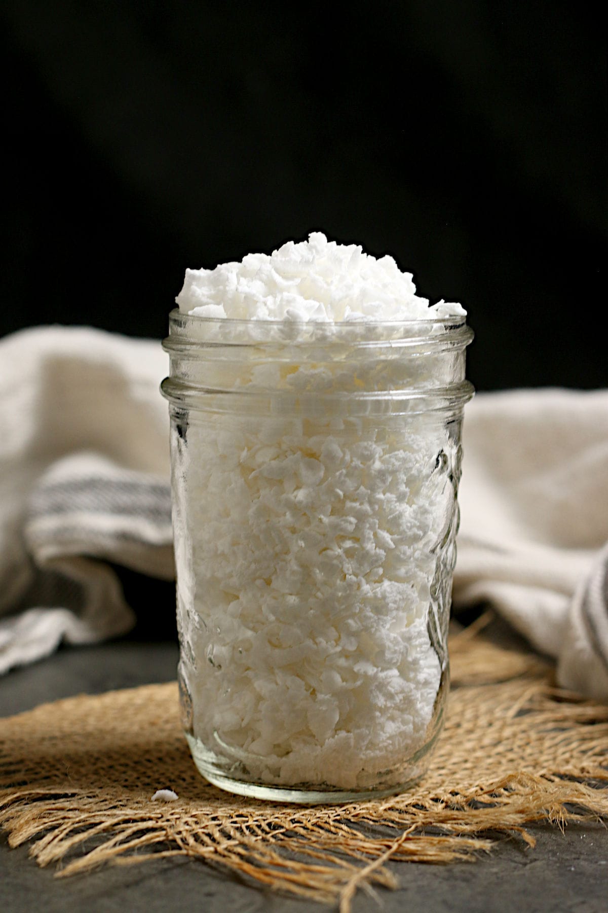 DIY Pearl Sugar DIY Pearl Sugar in a glass jar.