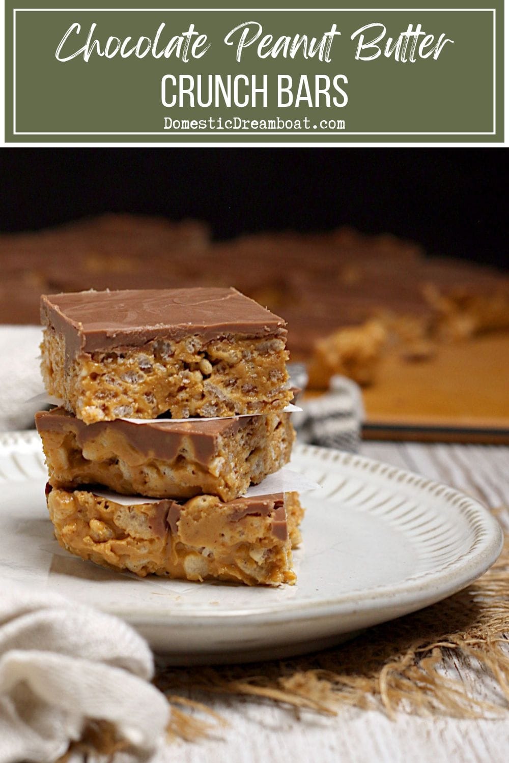 Chocolate Peanut Butter Crunch Bars Chocolate Peanut Butter Crunch Bars